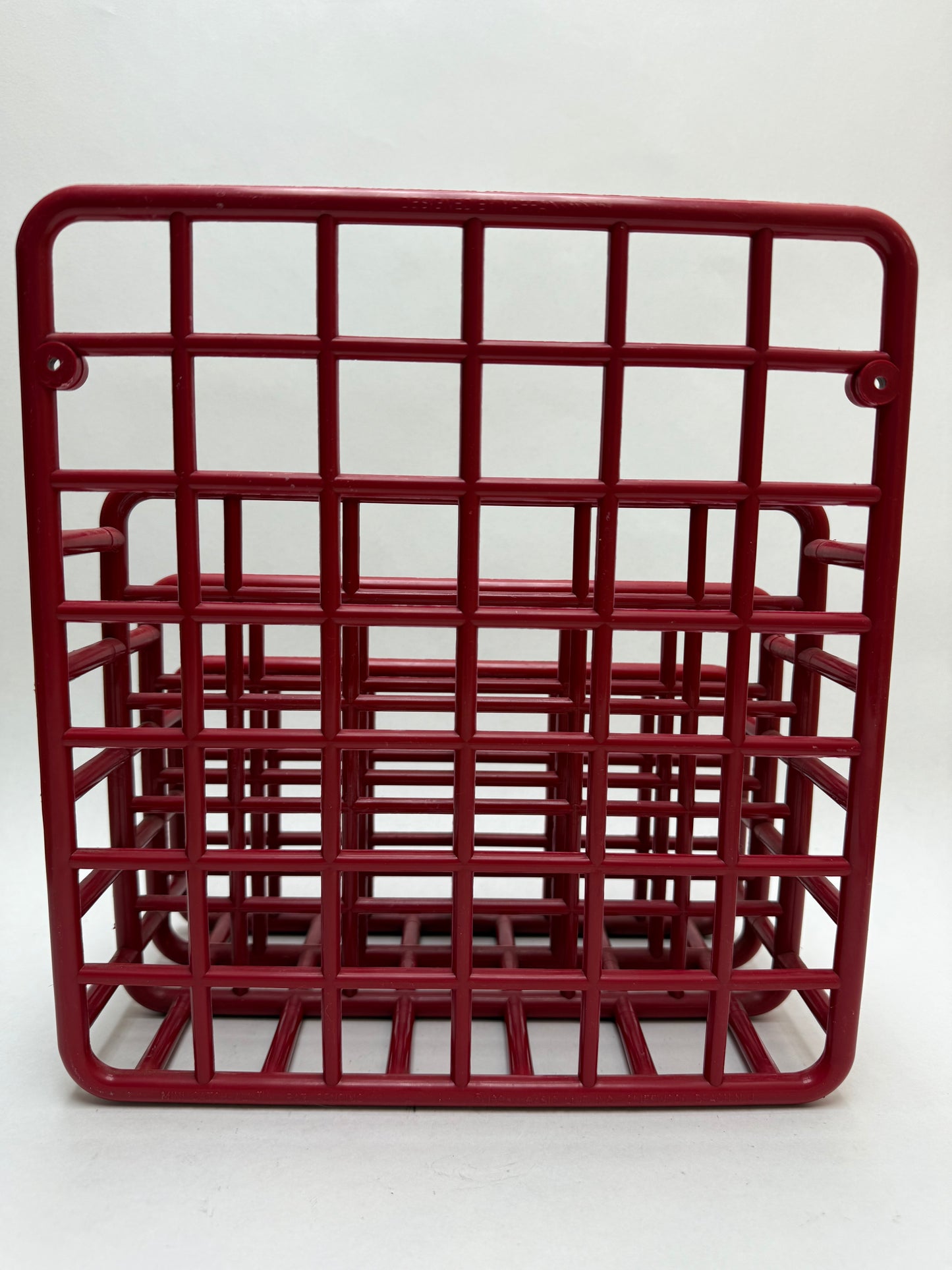 1980s Red Plastic Yaffa Desktop or Wall Hung File Folder Organizer