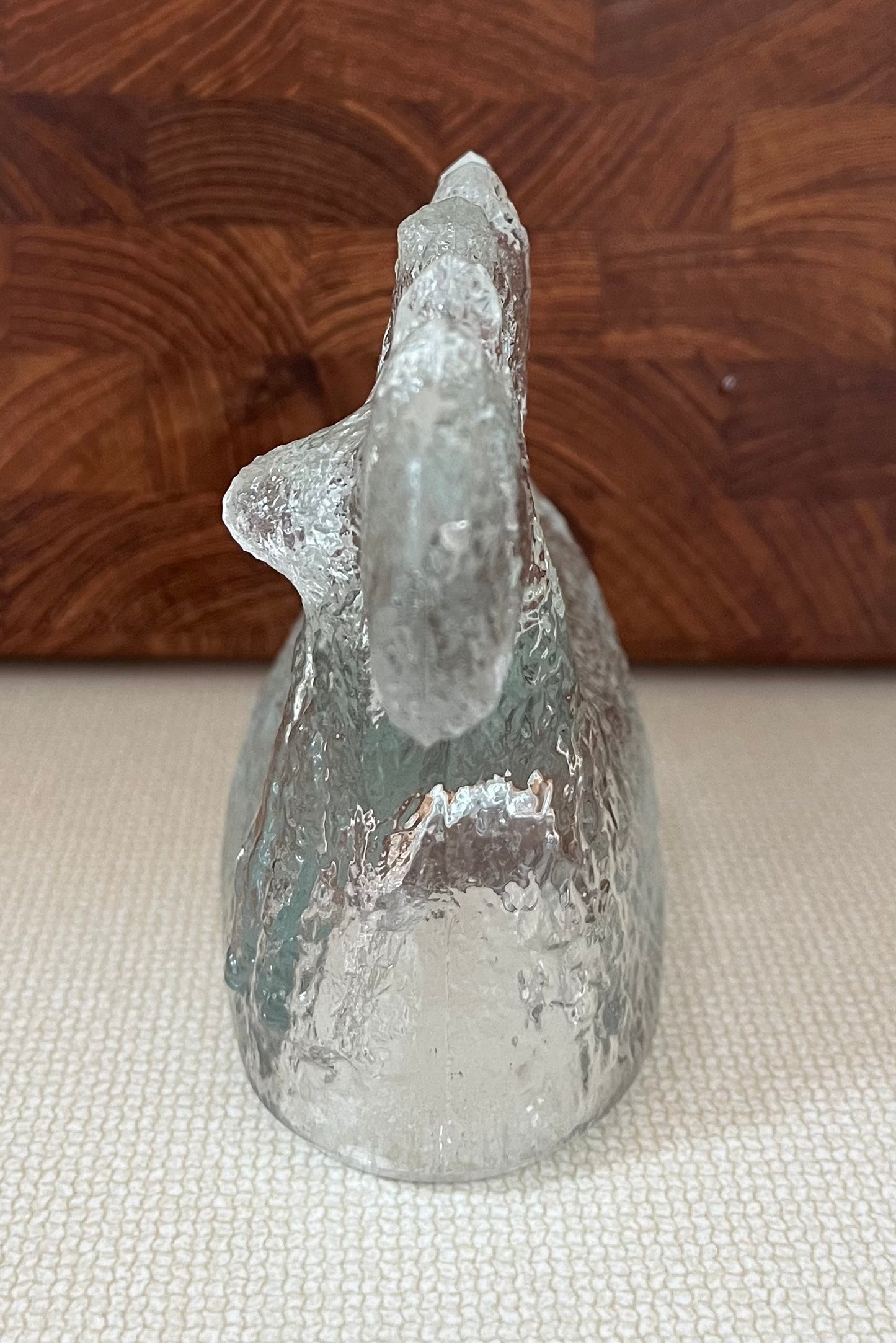 1971 Sklo Union Moose Crystal Figurine Designed by Pavel Panek for Rudolfova