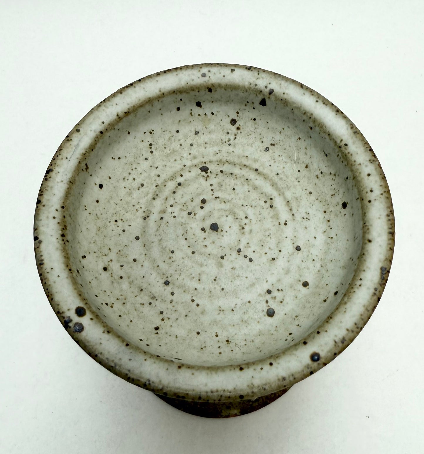 Original Richard Peeler Signed Pottery Ceramic Slip Trailed Pillar Candle Holder