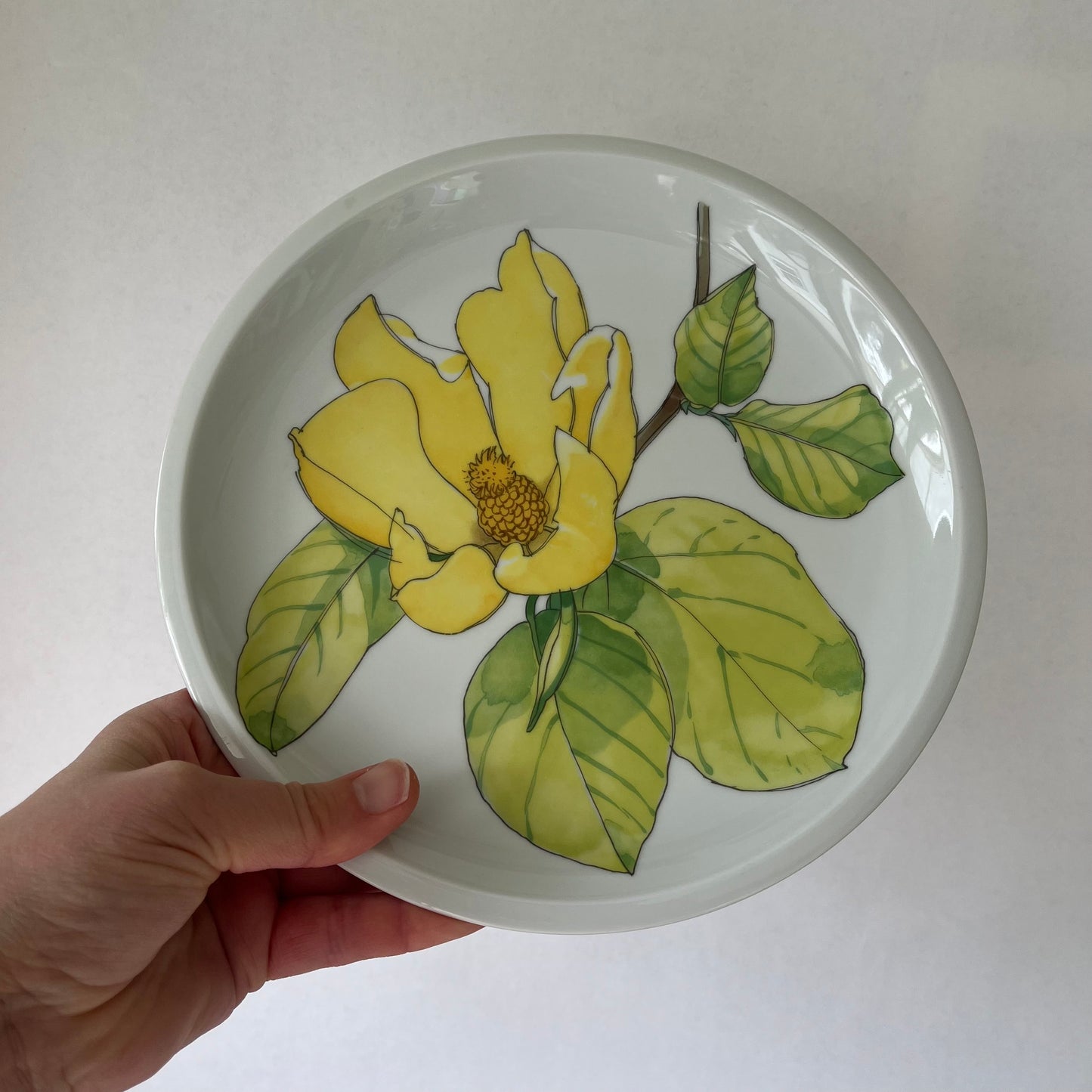 Set of 4 Vintage IKEA of Sweden Flower Botanical Floral Plates Made in Portugal by SPAL
