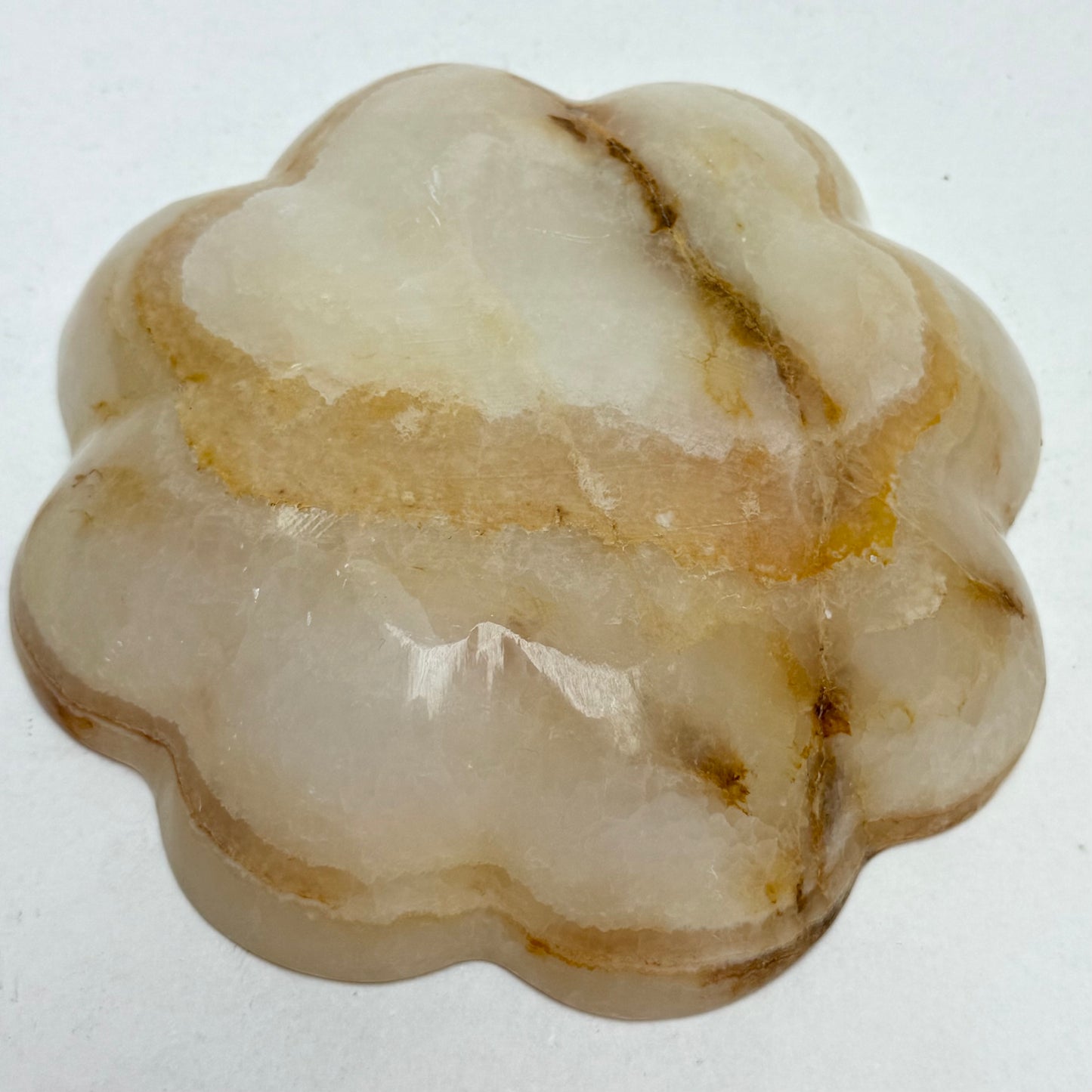 Small Scalloped Onyx Trinket Dish