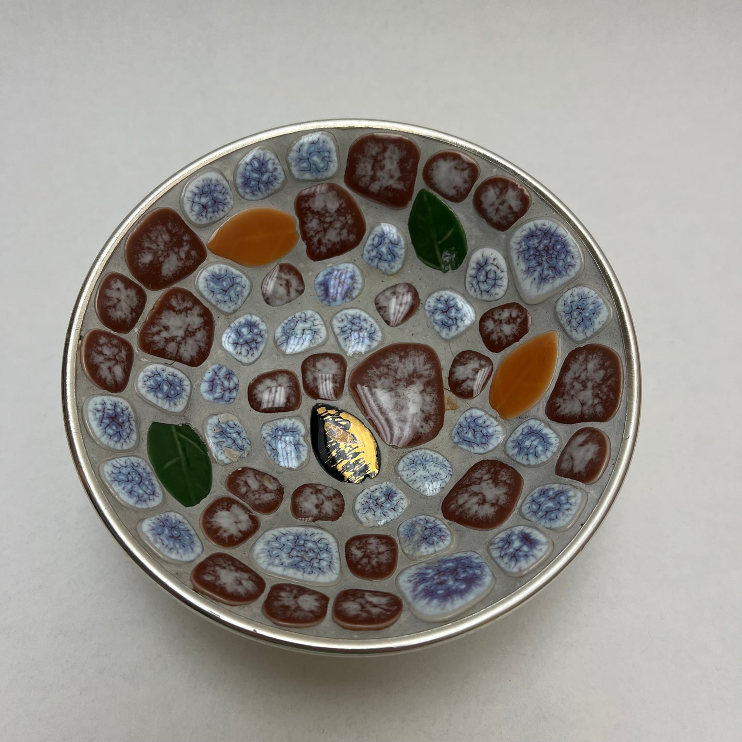 1950s or 1960s MCM Modern Mosaic By Styson Art Products Co Trinket Dish