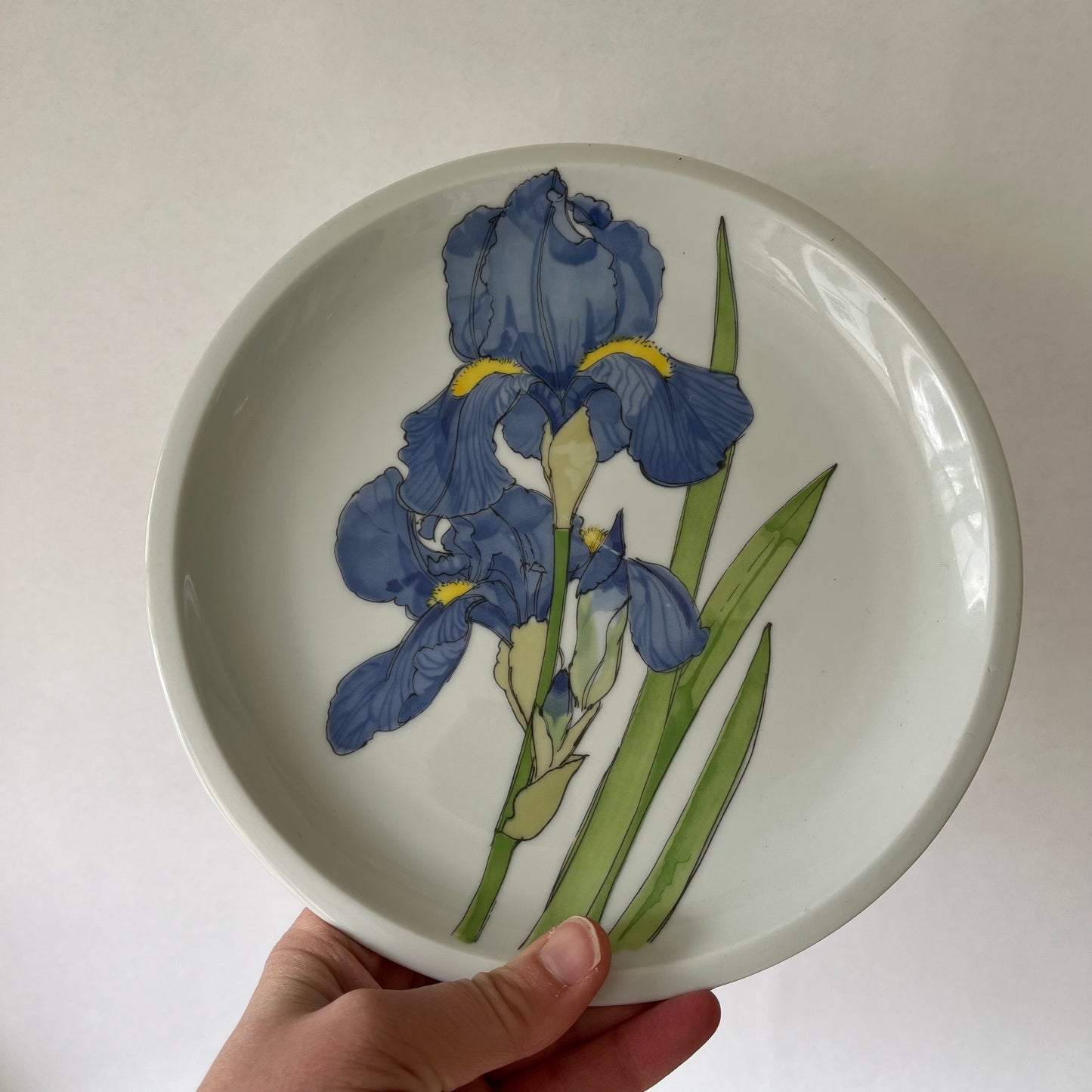 Set of 4 Vintage IKEA of Sweden Flower Botanical Floral Plates Made in Portugal by SPAL