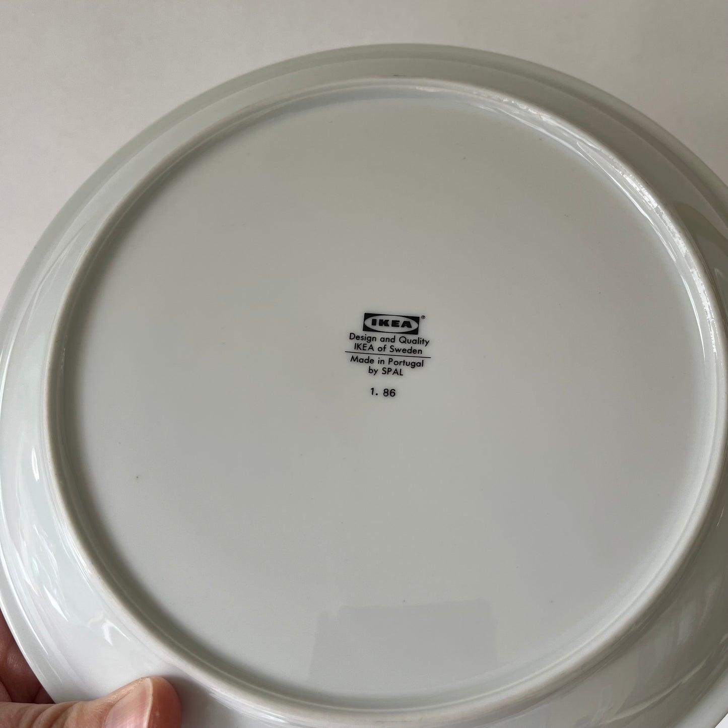 Set of 4 Vintage IKEA of Sweden Flower Botanical Floral Plates Made in Portugal by SPAL