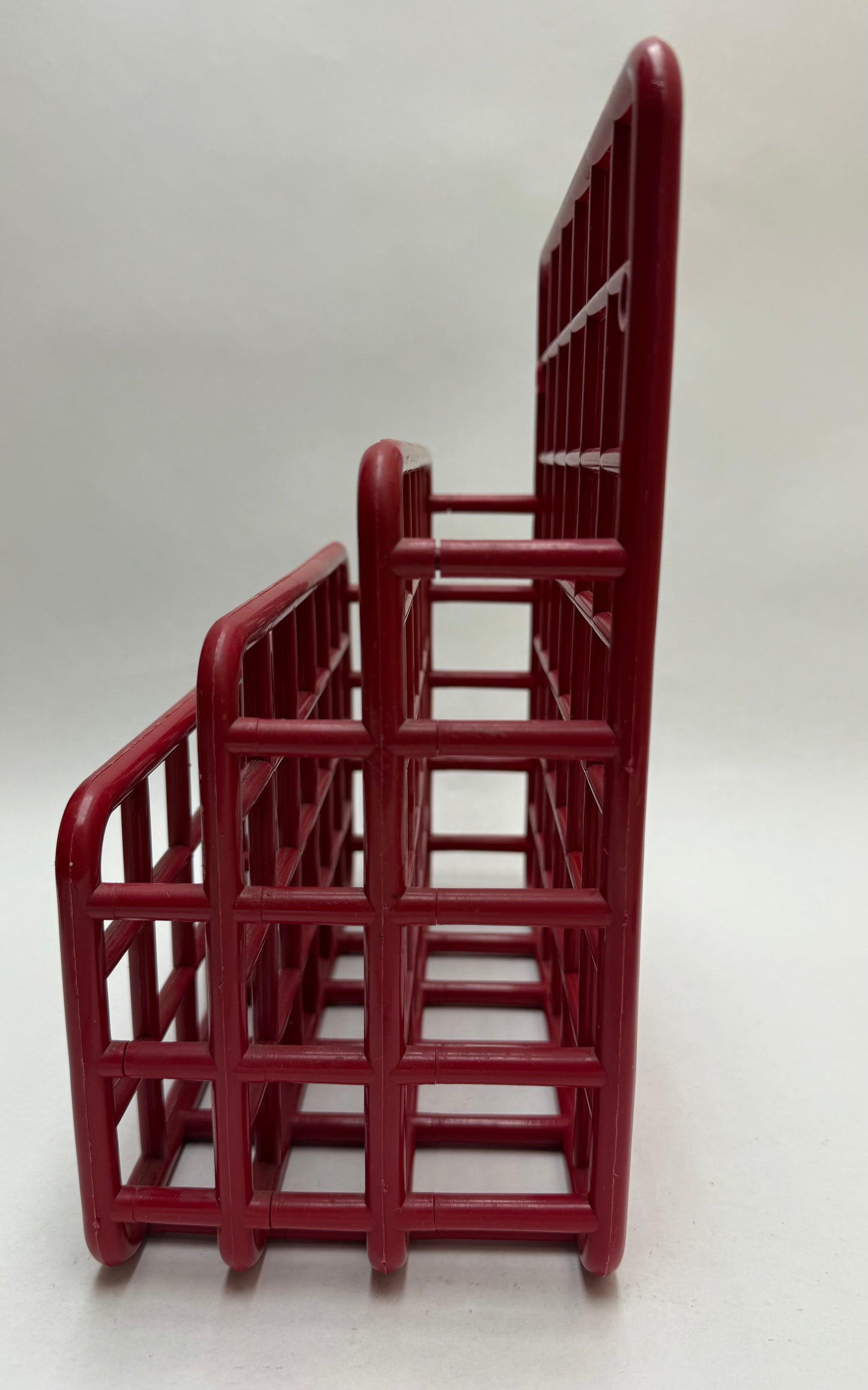1980s Red Plastic Yaffa Desktop or Wall Hung File Folder Organizer
