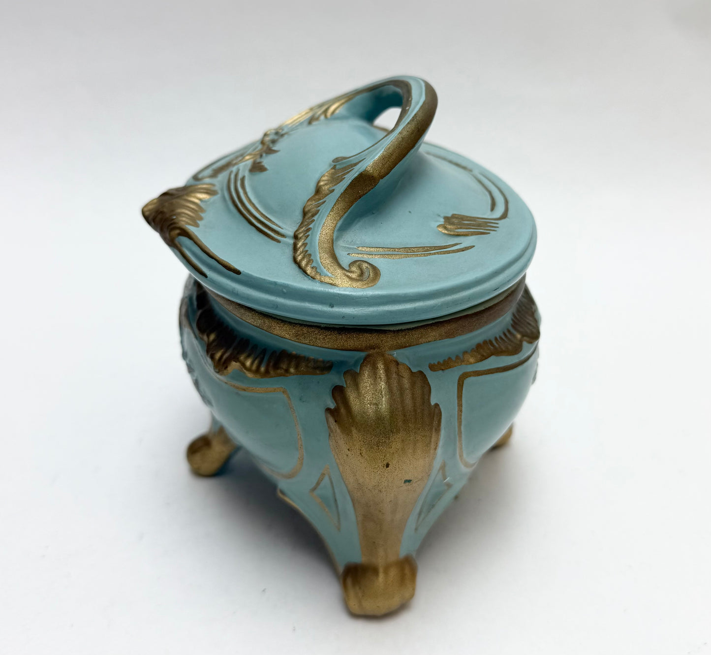 Antique 1940s HECO Ceramic Music Box