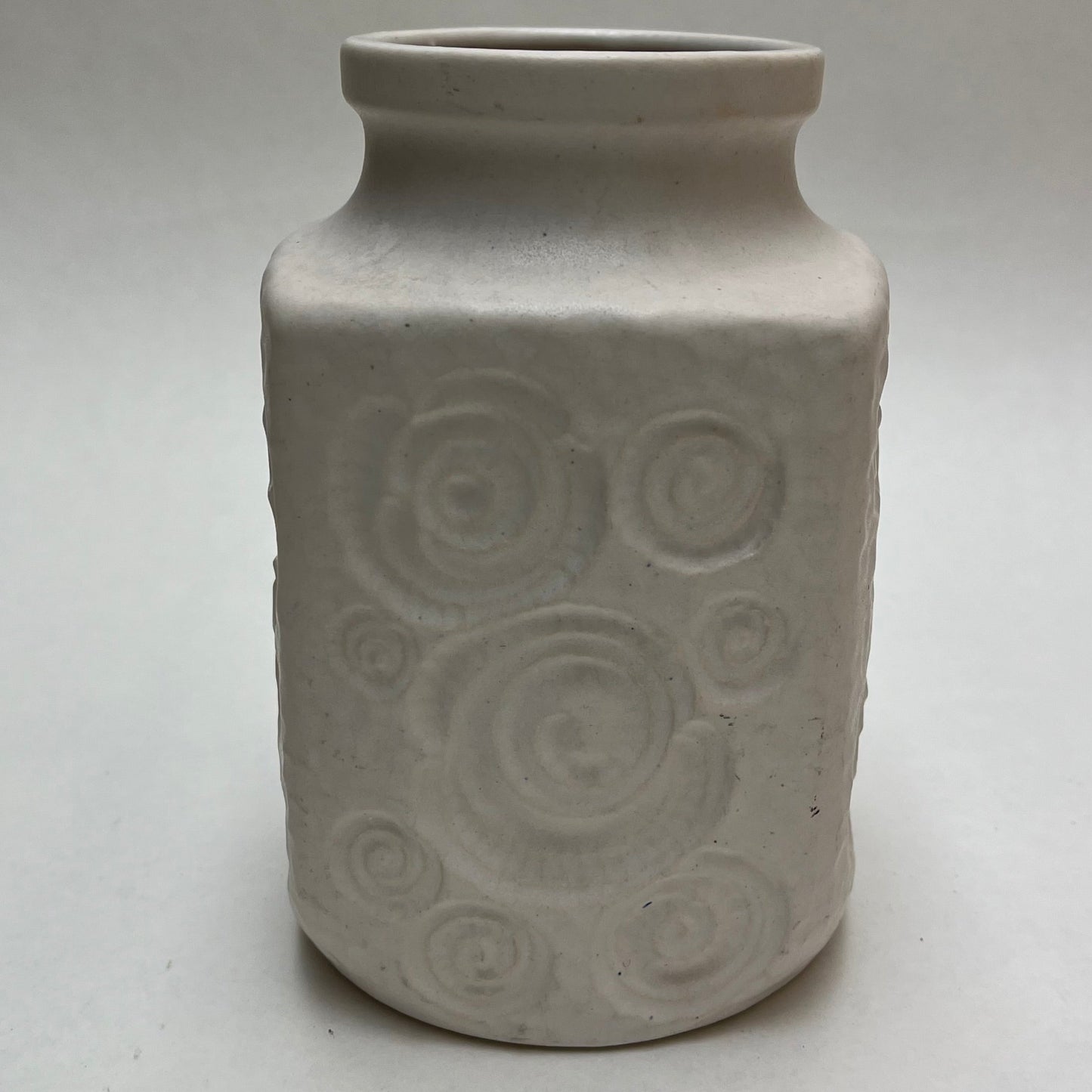 Vintage West Germany Scheurich MCM Swirl Pattern 282-16 Ceramic 6 1/2" Tall Vase
