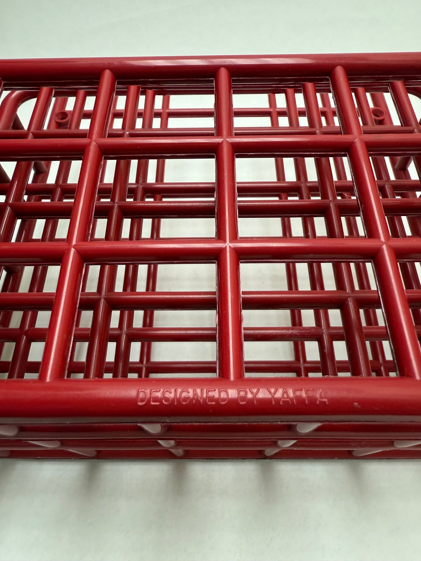 1980s Red Plastic Yaffa Desktop or Wall Hung File Folder Organizer