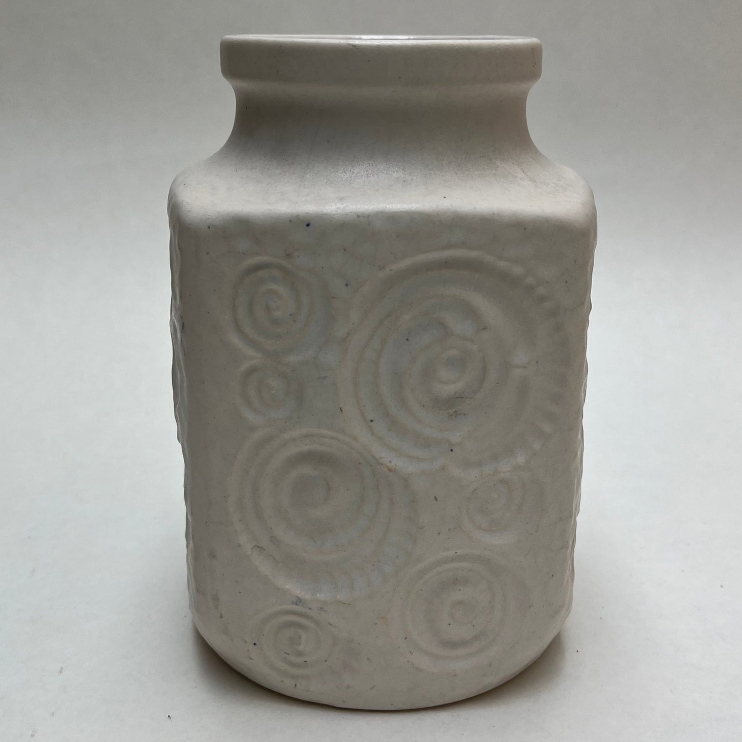 Vintage West Germany Scheurich MCM Swirl Pattern 282-16 Ceramic 6 1/2" Tall Vase