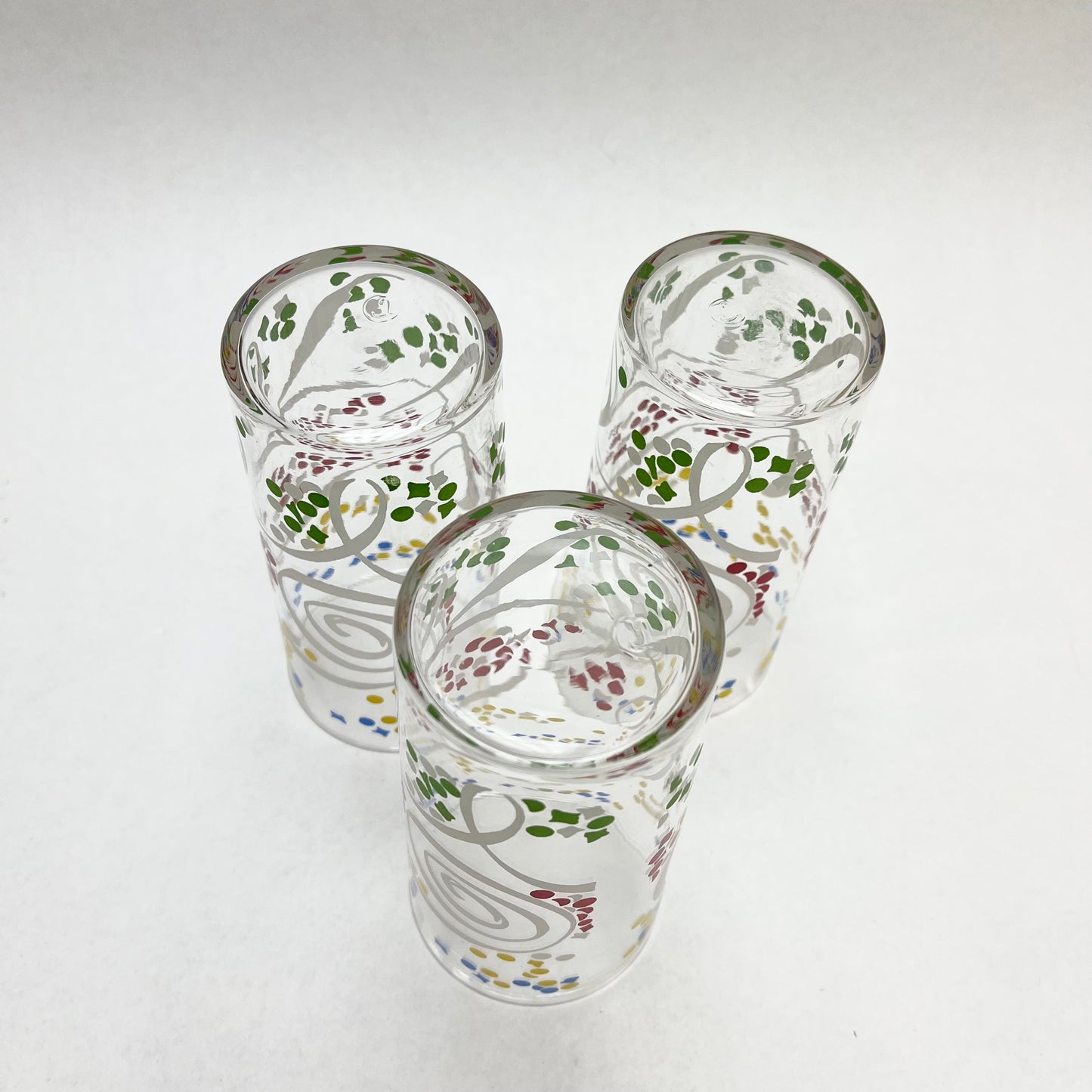 Set 3 Libbey Glasses Tumblers Celebration Confetti Design