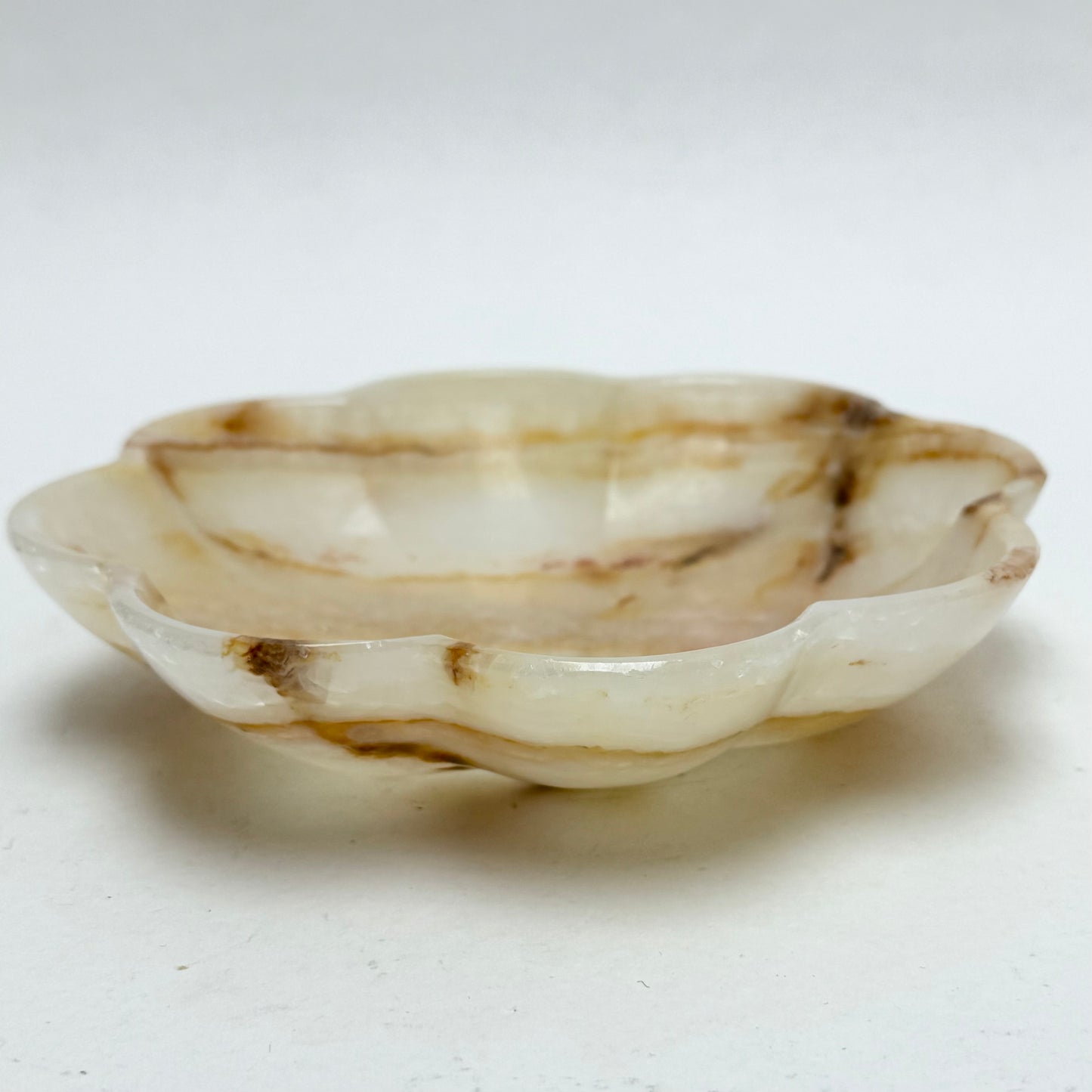 Small Scalloped Onyx Trinket Dish