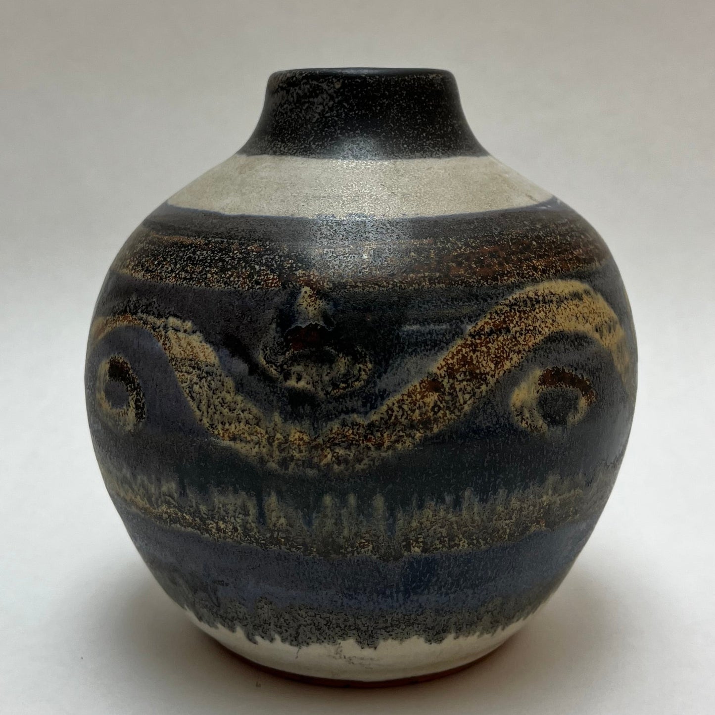 Bennett Welsh 1971 Pacific Stoneware Studio Pottery 5" Tall Vase