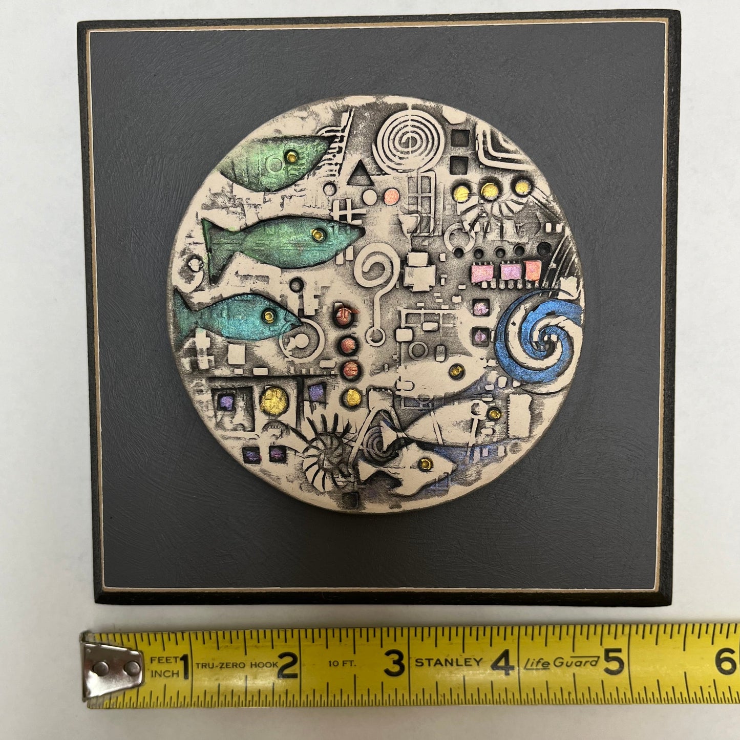 Original Small Victor Guschov Porcelain Abstract Art Piece
