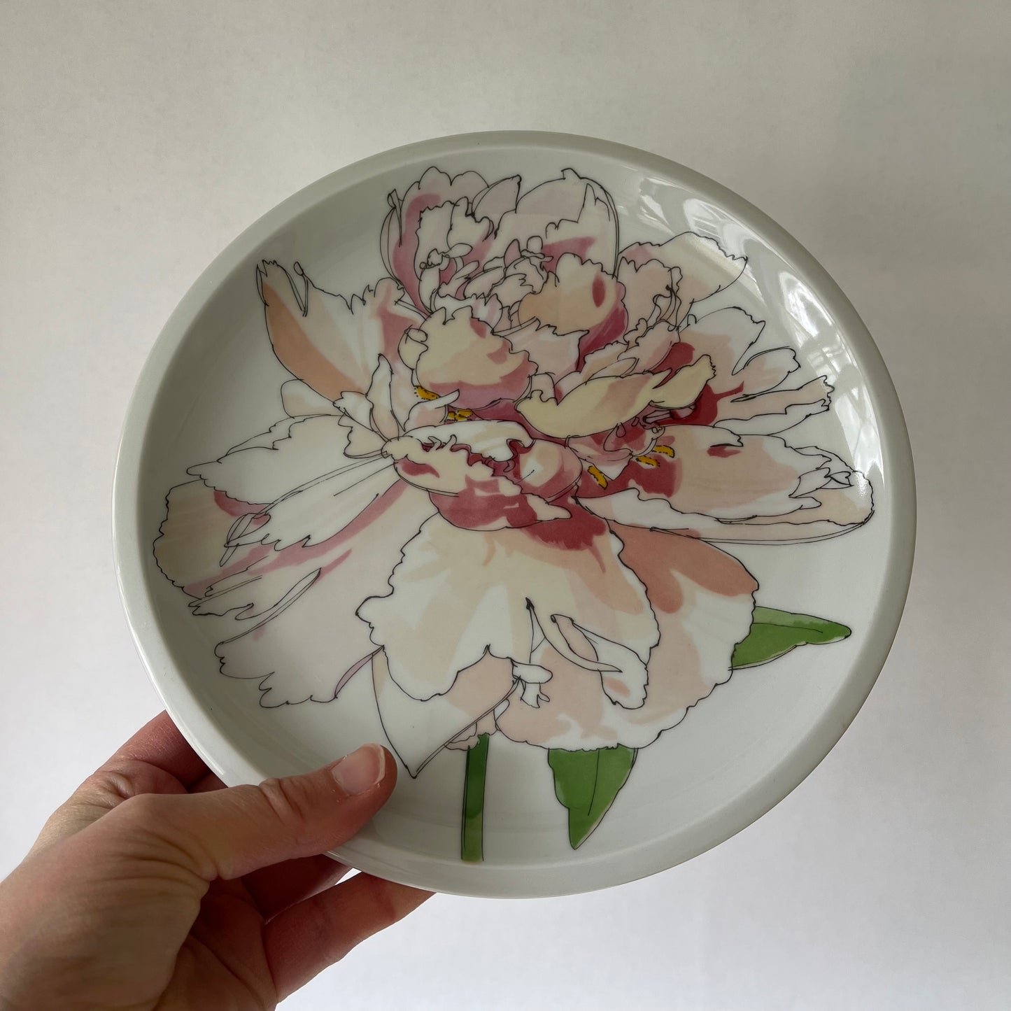 Set of 4 Vintage IKEA of Sweden Flower Botanical Floral Plates Made in Portugal by SPAL