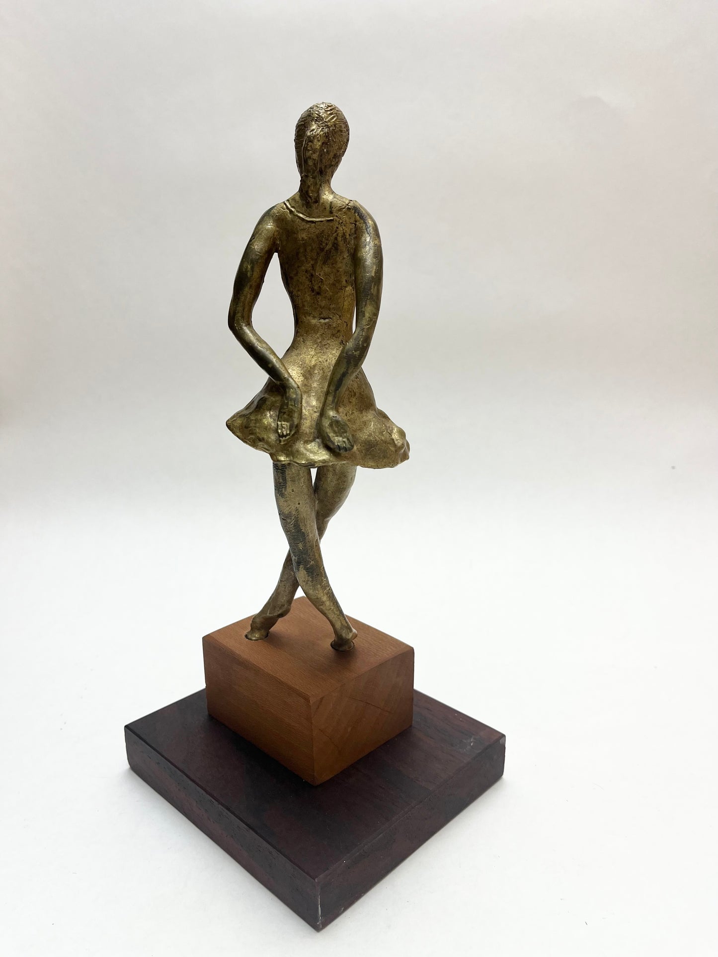 Small 1976 Bronze Ballerina Sculpture by PNW Artist Ken Patecky