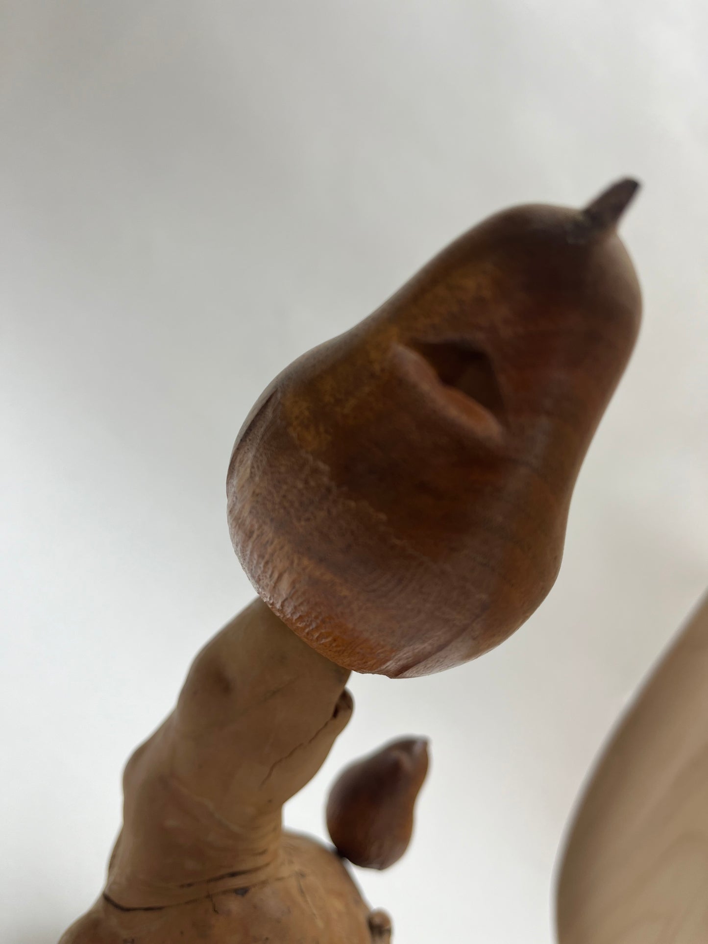 William “Bill” Neely Hand Carved Maple & Manzanita Burl Wood Bird Sculpture As-is