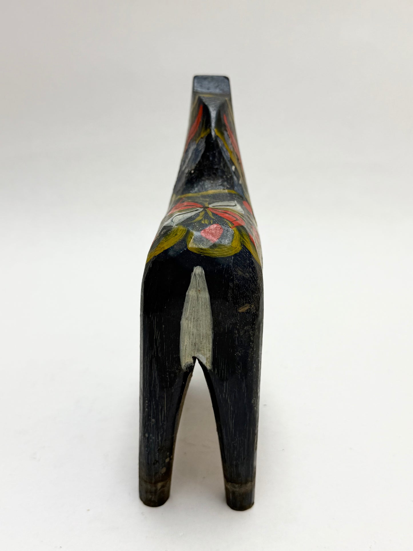 6" Tall Wooden Blue Dala Horse As-is