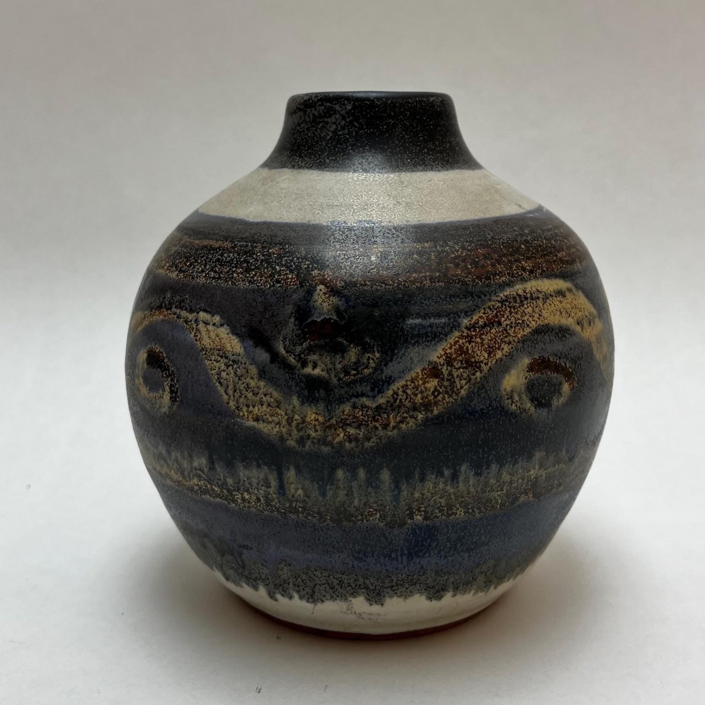 Bennett Welsh 1971 Pacific Stoneware Studio Pottery 5" Tall Vase
