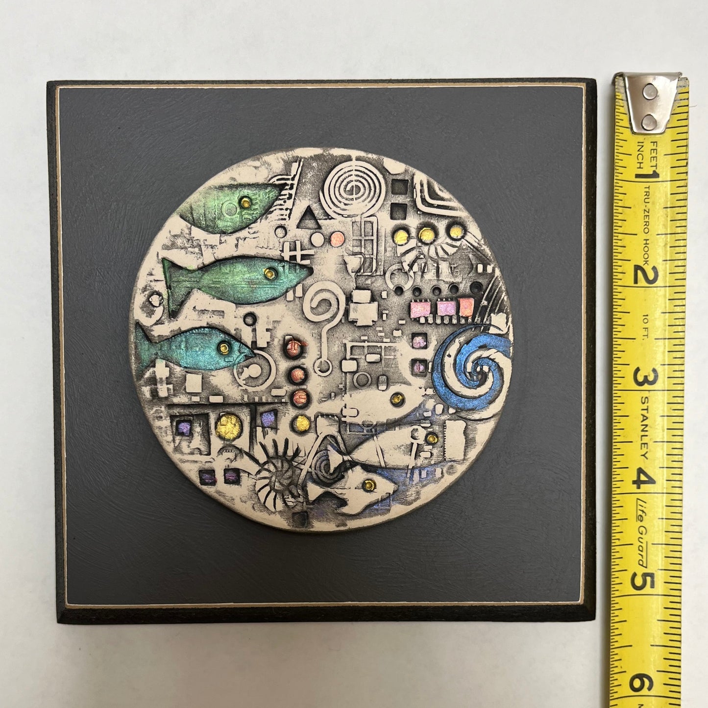 Original Small Victor Guschov Porcelain Abstract Art Piece