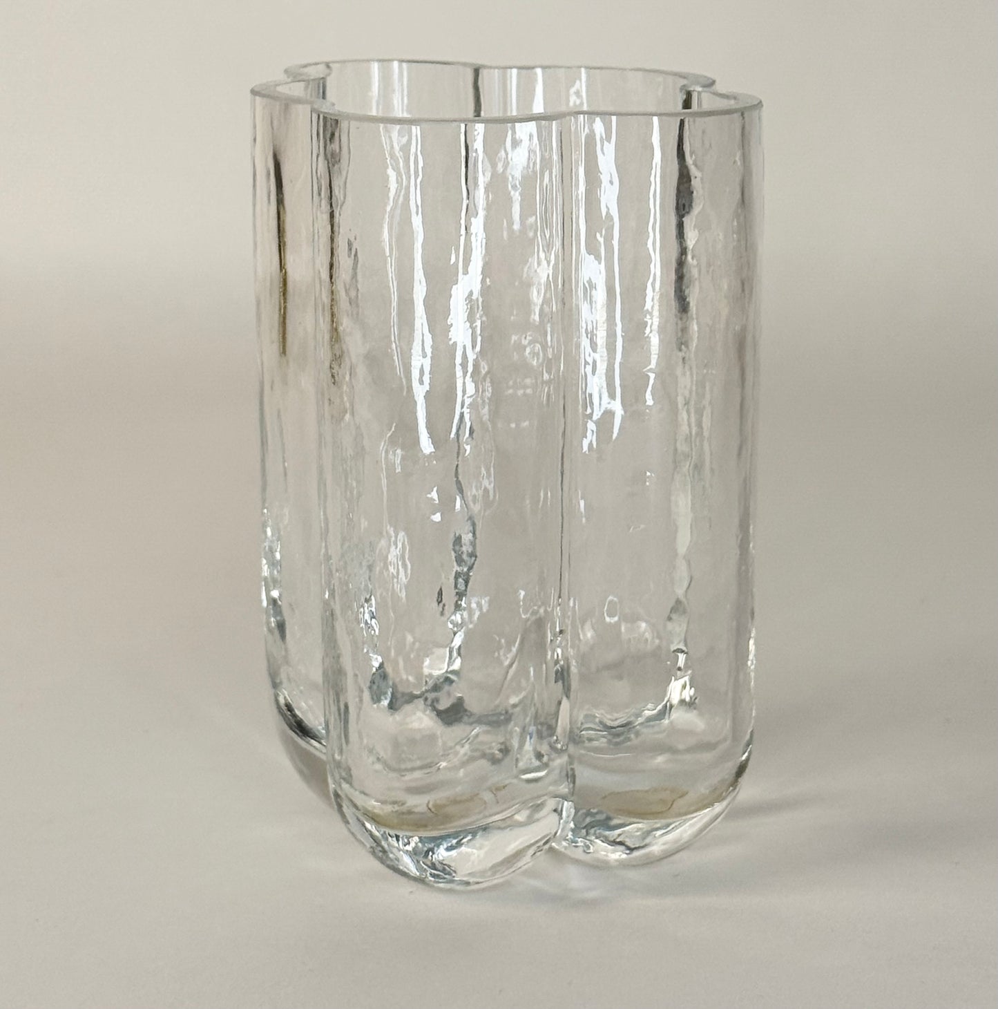 SEA Glasbruk Cloud Glass Signed Vase by Rune Strand