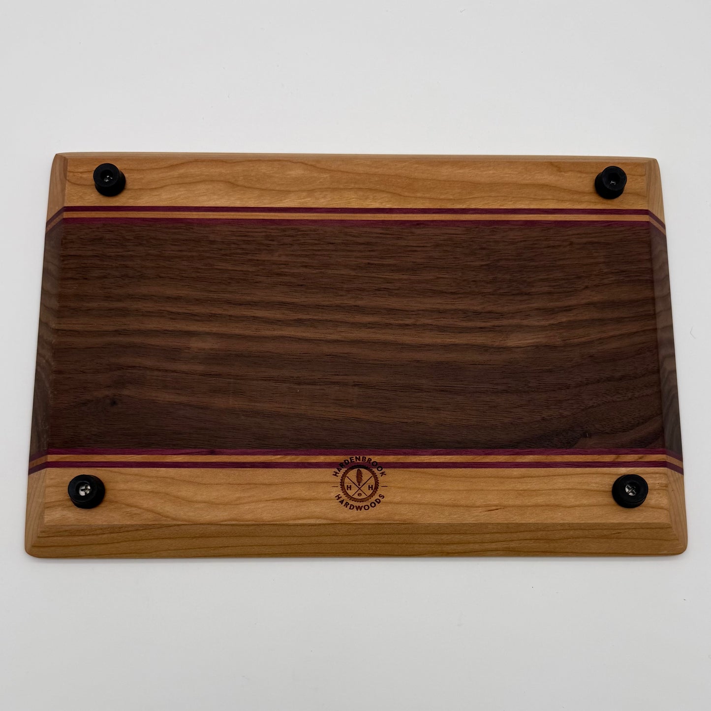 Fun Small Multi-colored Wood Cheese Cutting Board by Hardenbrook Hardwood