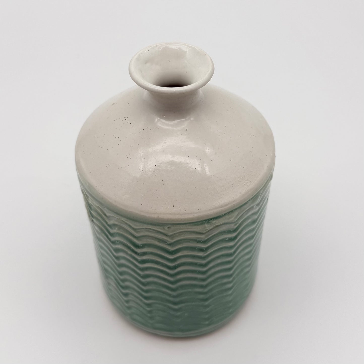 Green Studio Pottery Ceramic Bud Vase