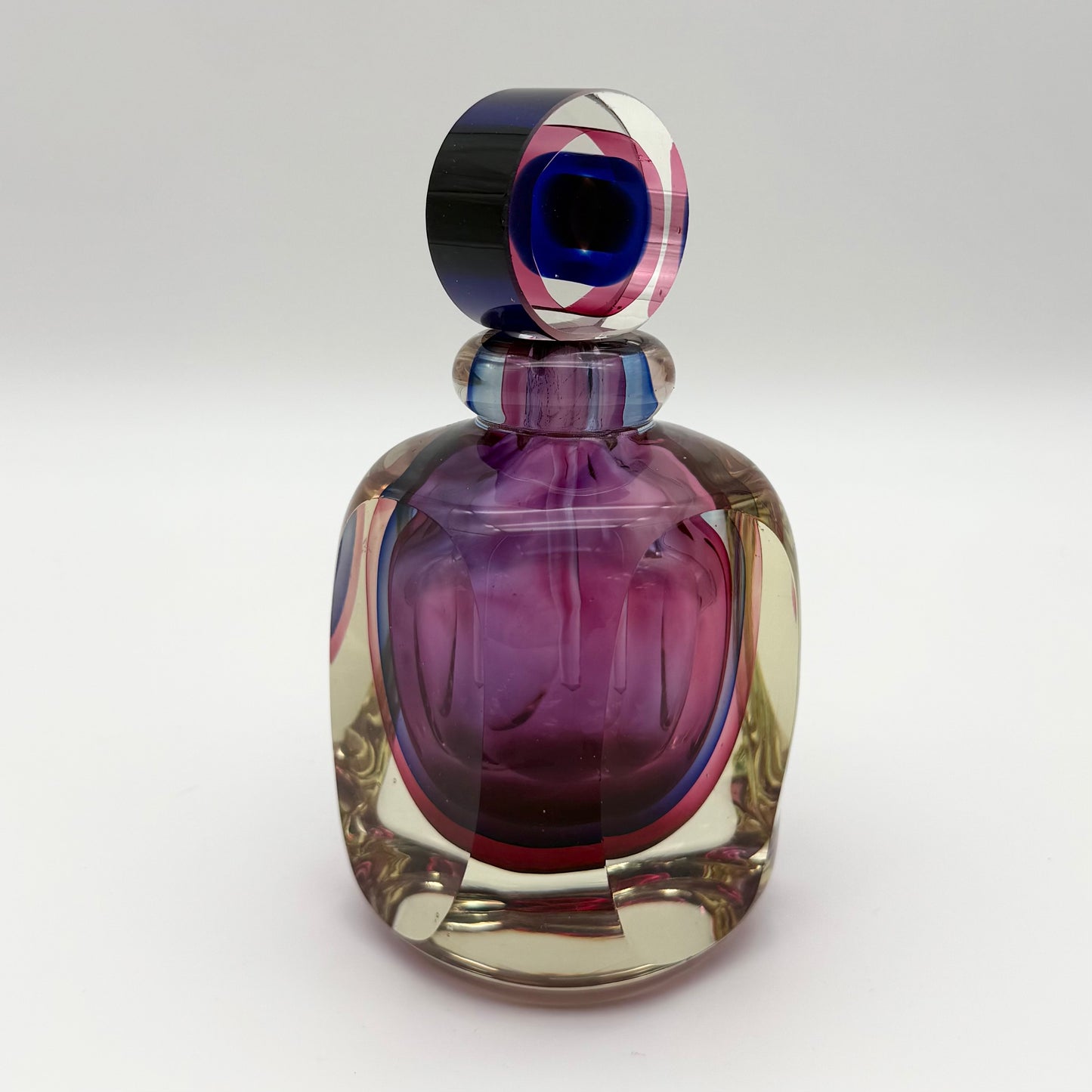 Fifth Avenue Crystal Art Glas Perfume Bottle with Bullseye Dabber Stopper