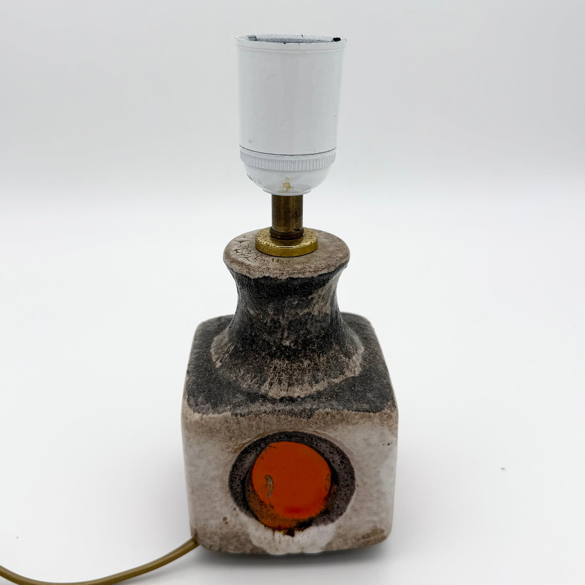Small MCM Ceramic Table Lamp No Shade