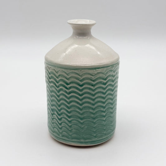 Green Studio Pottery Ceramic Bud Vase