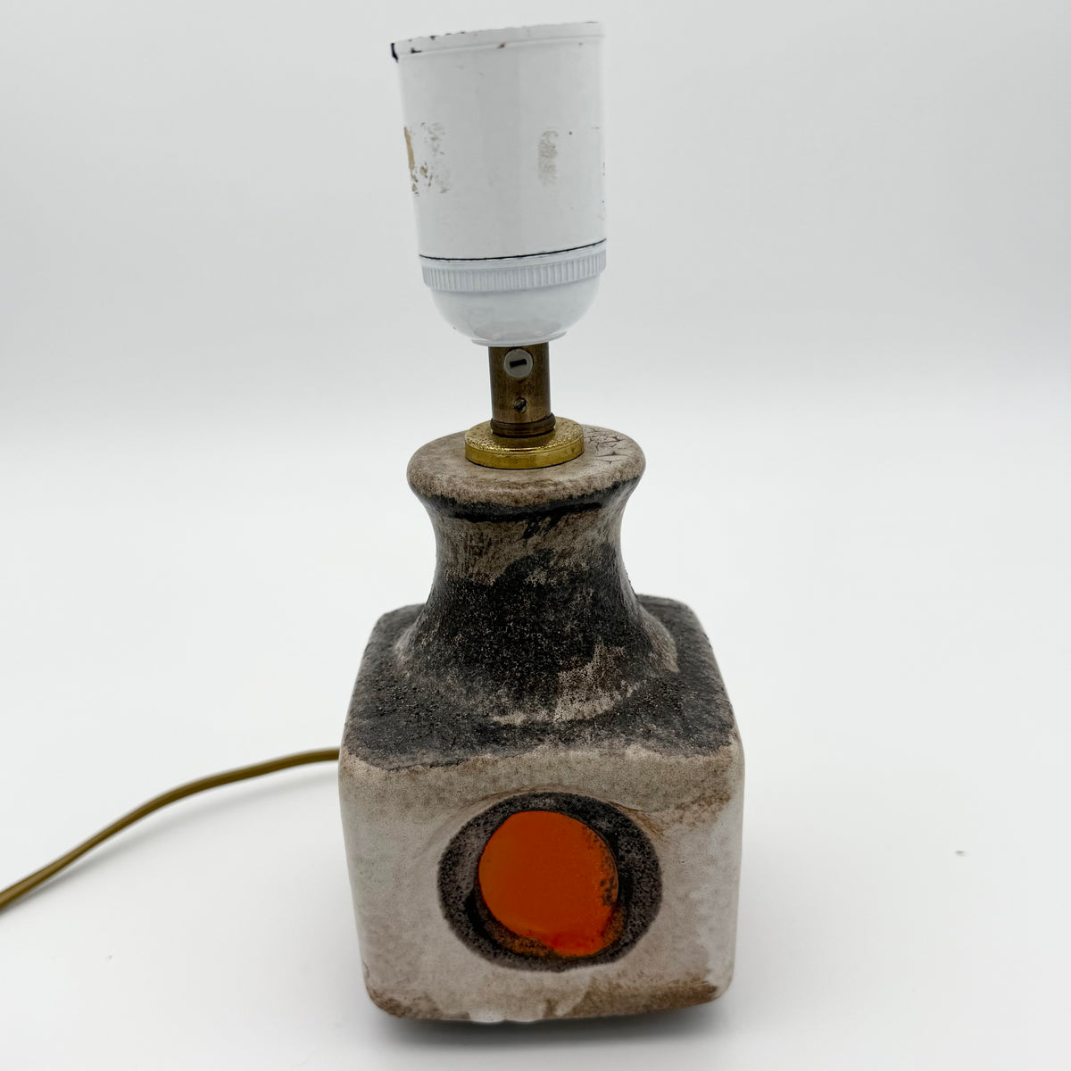 Small MCM Ceramic Table Lamp No Shade