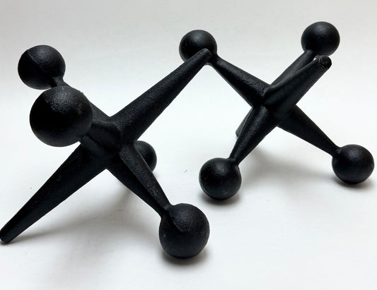 Pair of Bill Curry Heavy Cast Iron Jacks Bookends