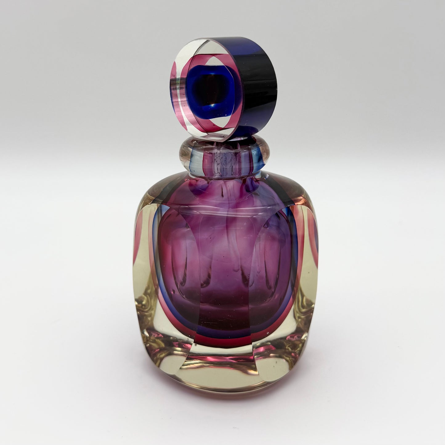 Fifth Avenue Crystal Art Glas Perfume Bottle with Bullseye Dabber Stopper