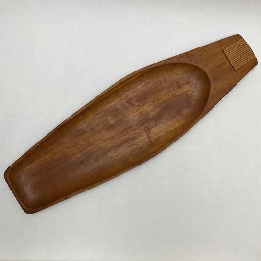 MCM Wood Tray Designed by Arthur Umanoff for Raymor Taverneau Collection Made in Haiti