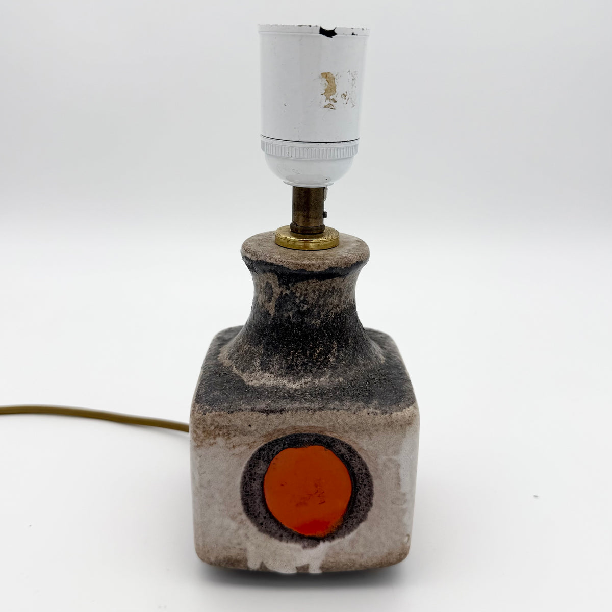 Small MCM Ceramic Table Lamp No Shade
