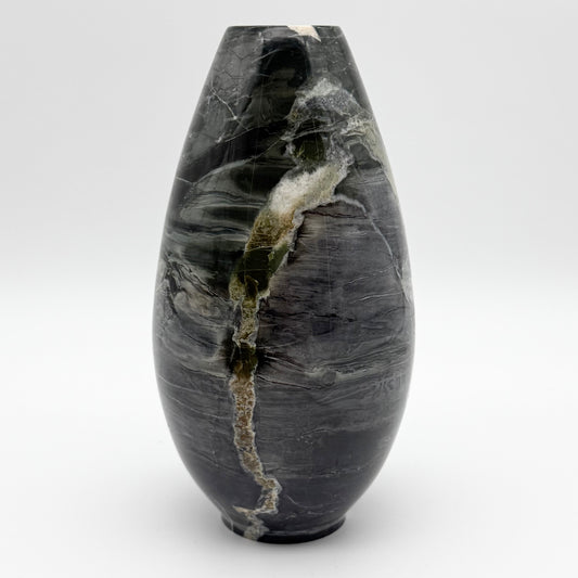 Stunning 8 1/2" Tall Cut Marble Vase