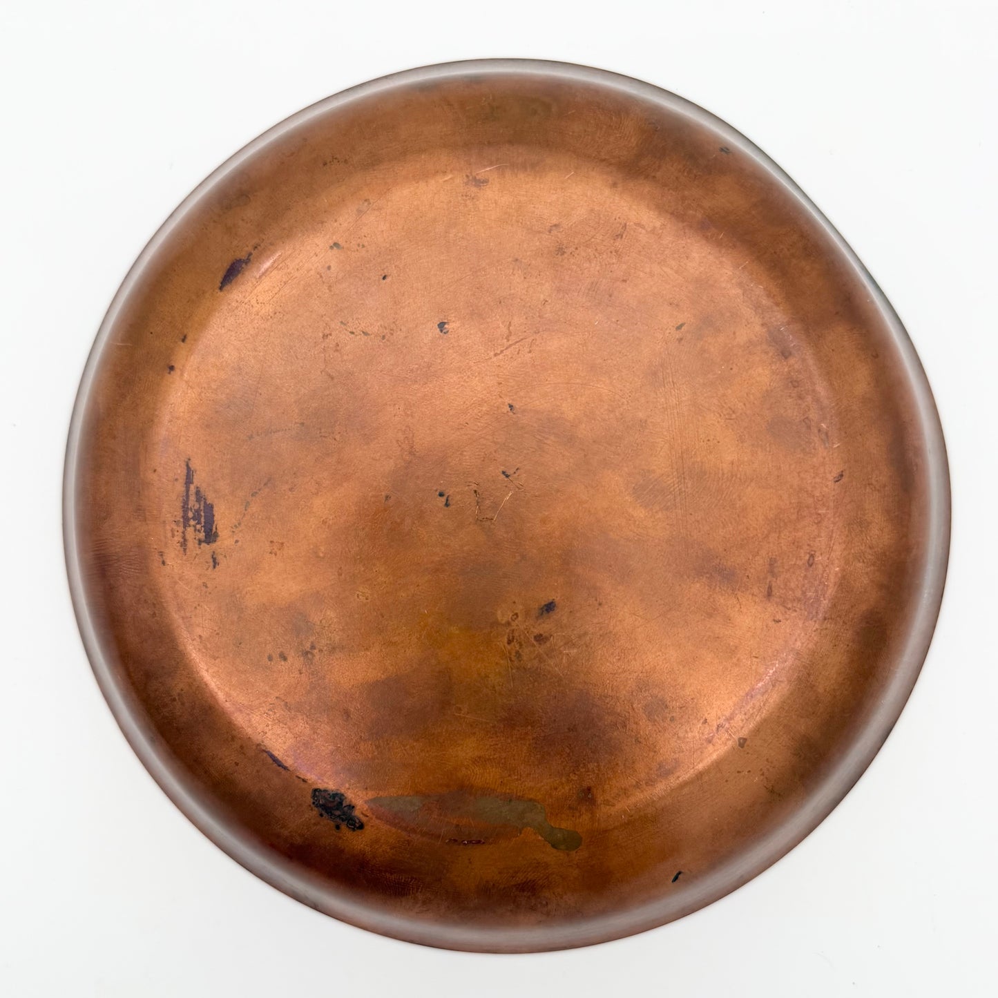 Unsigned Decorative Enameled Copper Plate