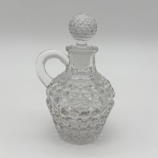 Richards and Hartley Glass Co No 103 Thousand Eye Cologne Perfume Bottle w/ Stopper c. 1887
