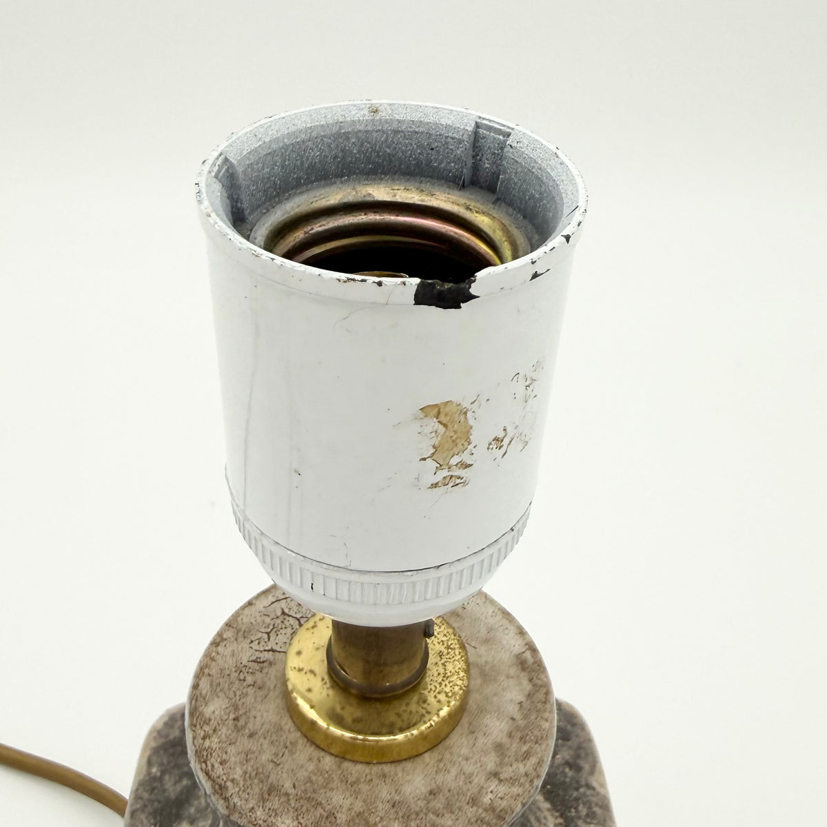Small MCM Ceramic Table Lamp No Shade
