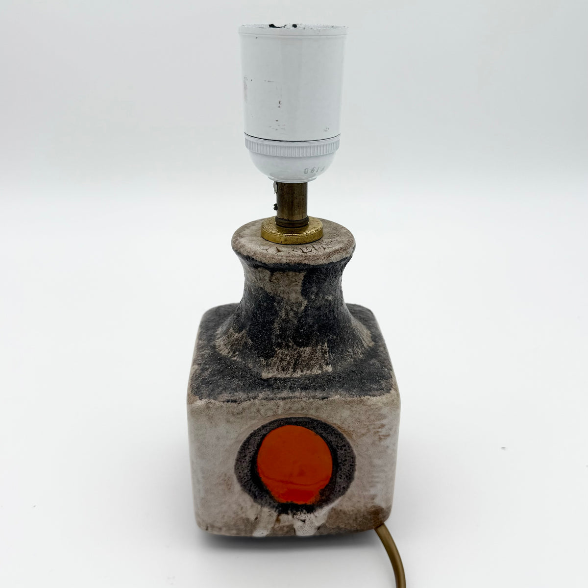 Small MCM Ceramic Table Lamp No Shade