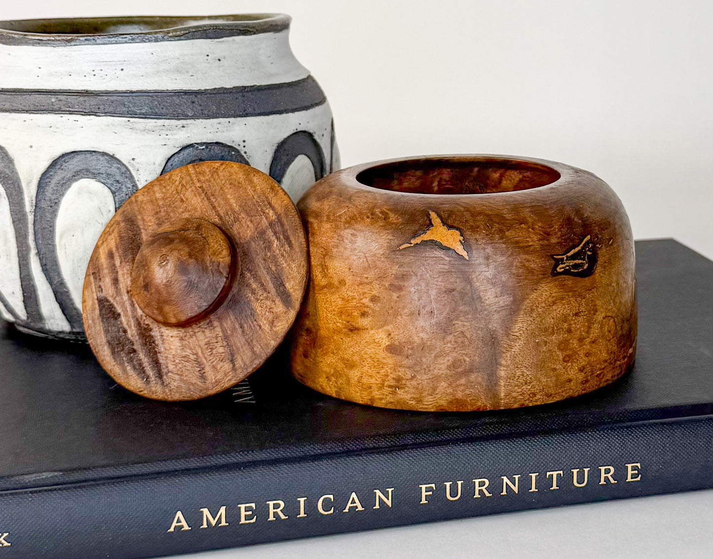 Handmade Lidded Wood Container