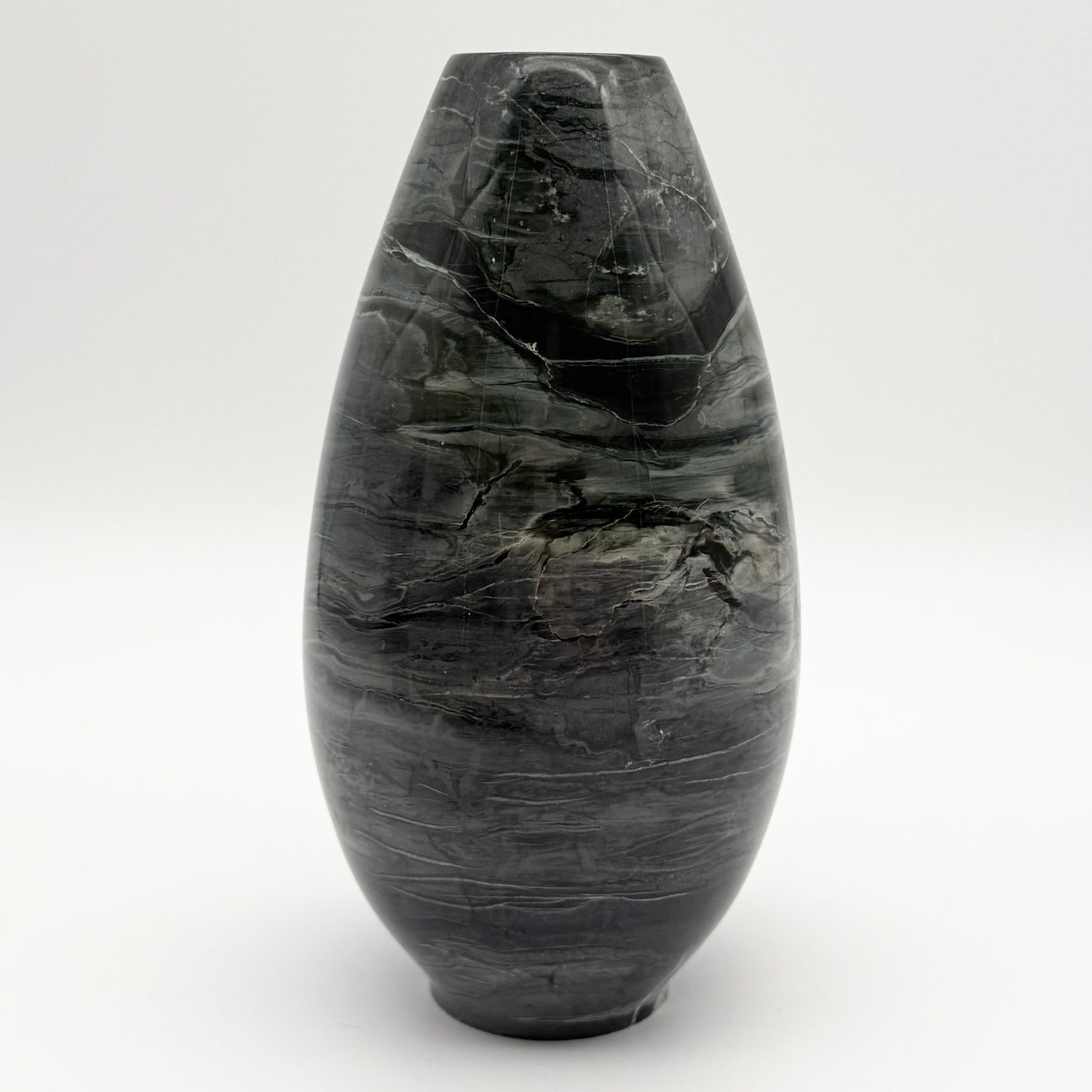 Stunning 8 1/2" Tall Cut Marble Vase
