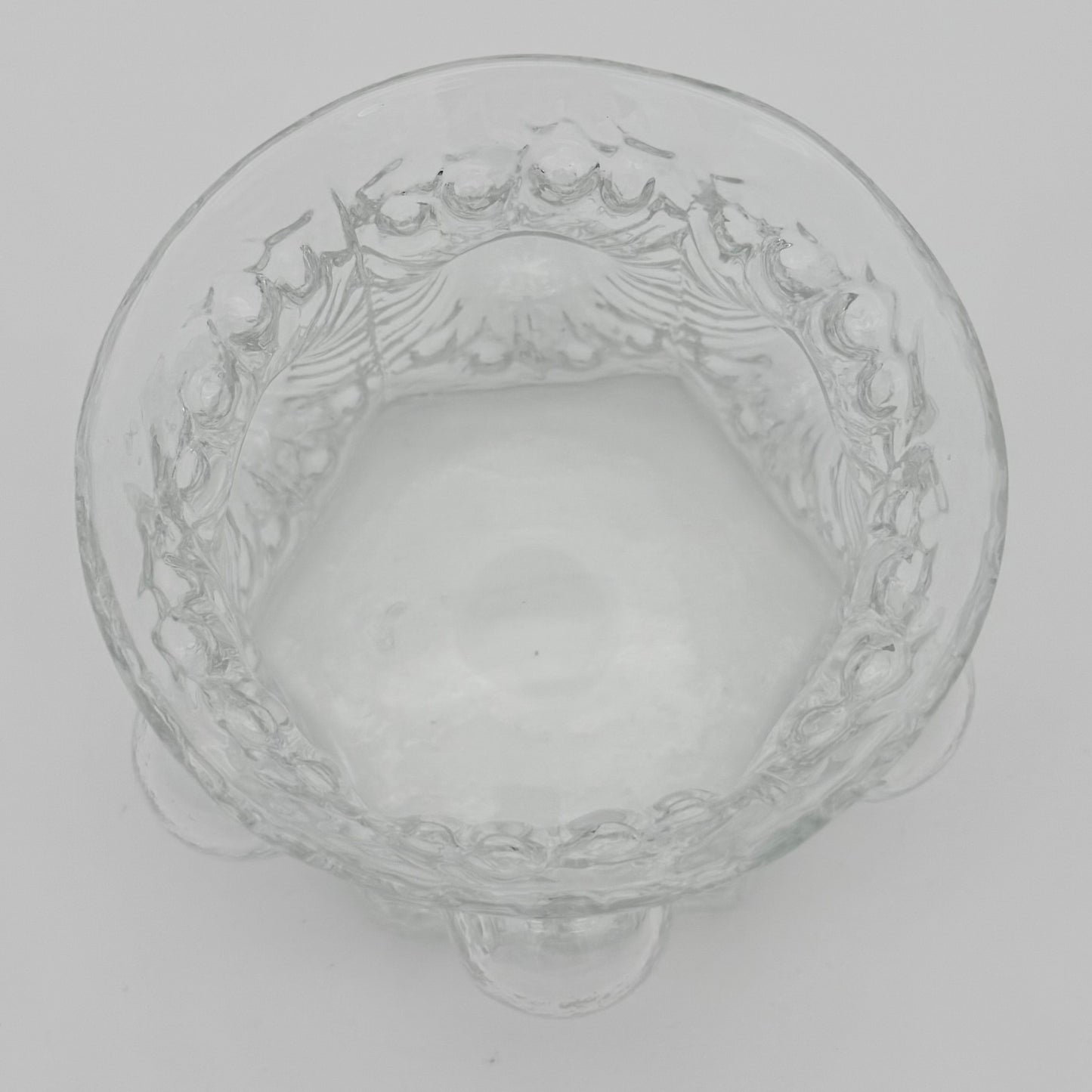 Clear Sea Glasbruk Blown Glass Bowl Designed by Rune Strand