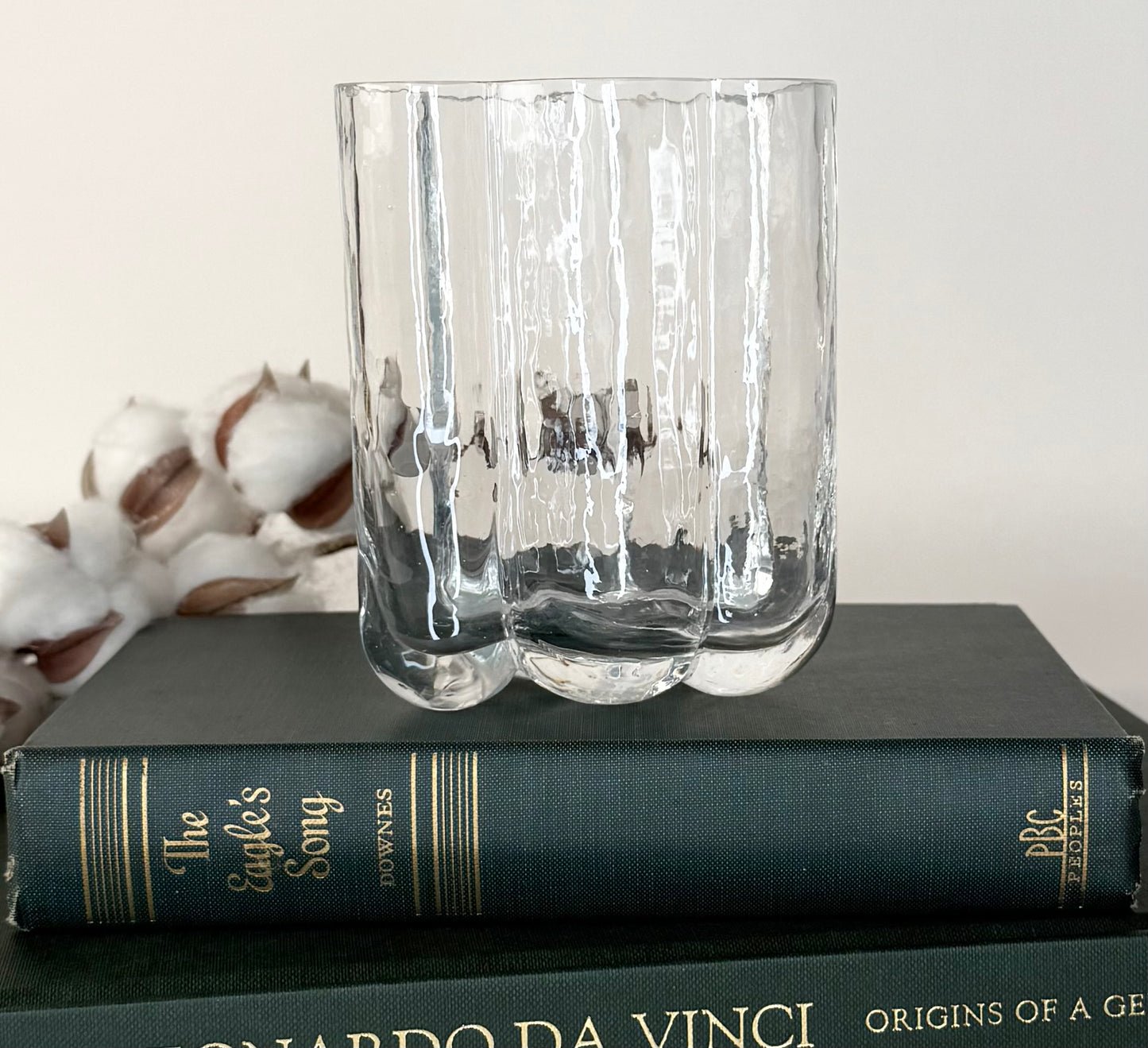 SEA Glasbruk Cloud Glass Signed Vase by Rune Strand