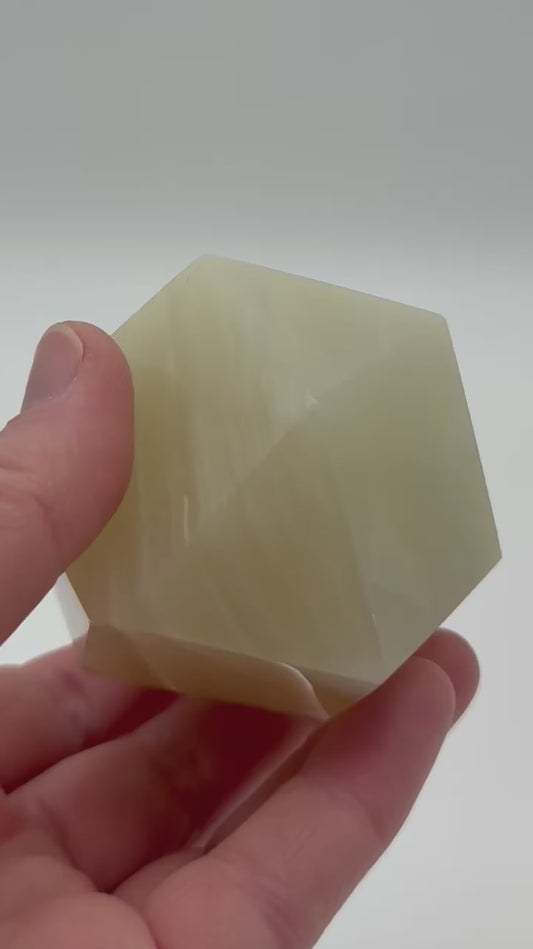 Single Natural Tetradecagon Stone Paperweight