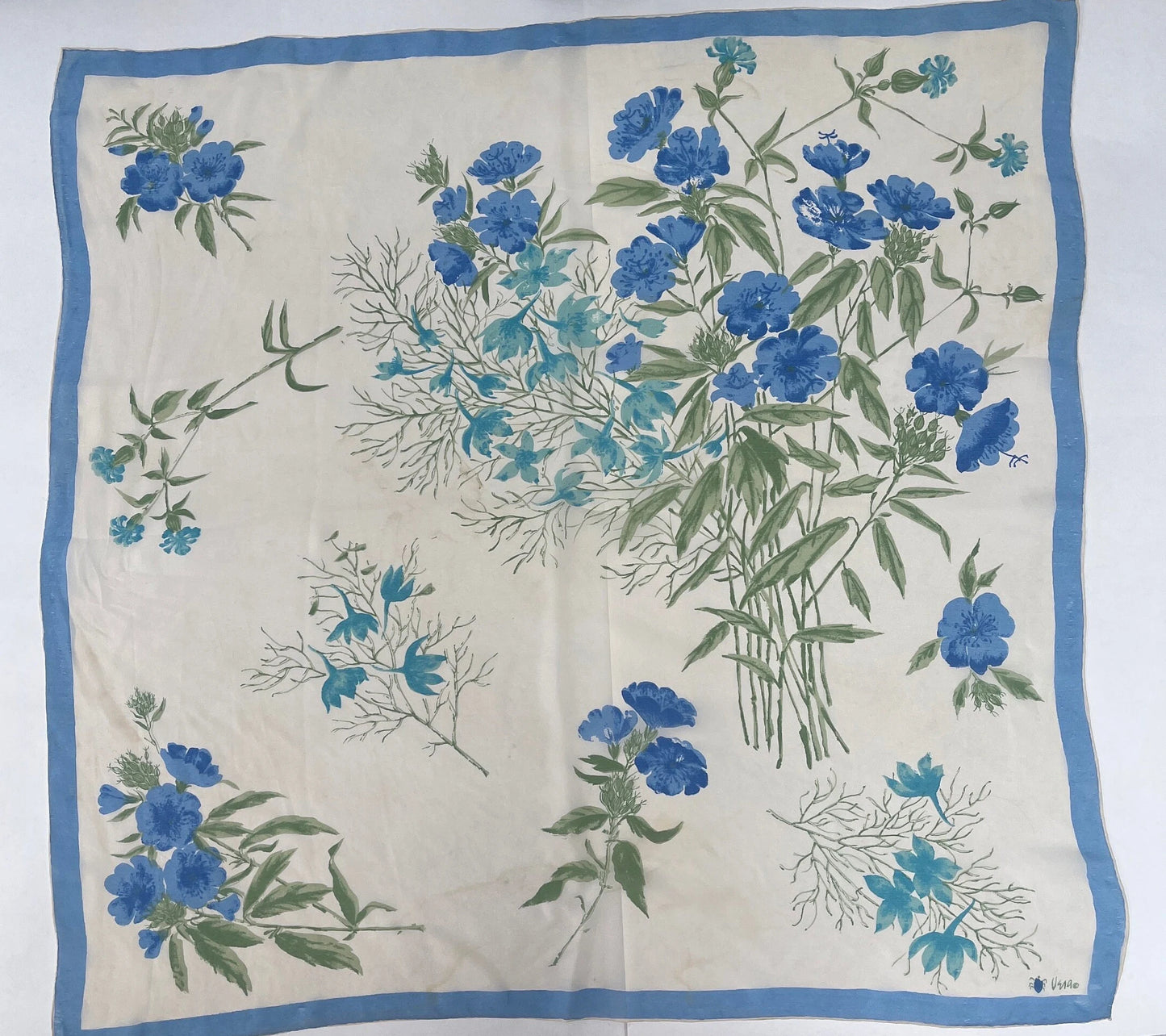 Vera Neumann Scarf 29" x 29" Silk Handrolled Scarf As-Is
